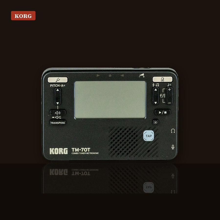 How to tune a guitar Korg TM-70T tuner and metronome