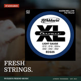 D'Addario ECG25 Chromes Flatwound Electric Guitar Strings Light 12-52 from Picker's Friend Music in Athens Tennessee