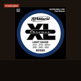 D'Addario ECG25 Chromes Flatwound Electric Guitar Strings Light 12-52 studio shot