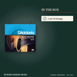 What is in the box with D'Addario EJ11 80/20 Bronze Acoustic Guitar Strings Light 12-53