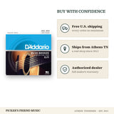 Free shipping and authorized dealer warranty for D'Addario EJ11 80/20 Bronze Acoustic Guitar Strings Light 12-53