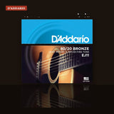 D'Addario EJ11 80/20 Bronze Acoustic Guitar Strings Light 12-53 studio shot