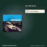 What is in the box with D'Addario EJ60 Nickel 5-String Banjo Strings Light 9-20