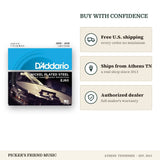 Free shipping and authorized dealer warranty for D'Addario EJ60 Nickel 5-String Banjo Strings Light 9-20
