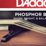 D'Addario EJ74 Phosphor Bronze Mandolin Strings Medium 11-40 close-up detail