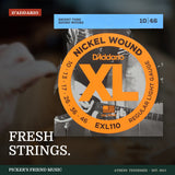 D'Addario EXL110 Nickel Wound Electric Guitar Strings Regular Light 10-46 from Picker's Friend Music in Athens Tennessee