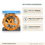 Free shipping and authorized dealer warranty for D'Addario EXL110 Nickel Wound Electric Guitar Strings Regular Light 10-46