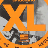 D'Addario EXL110 Nickel Wound Electric Guitar Strings Regular Light 10-46 close-up detail