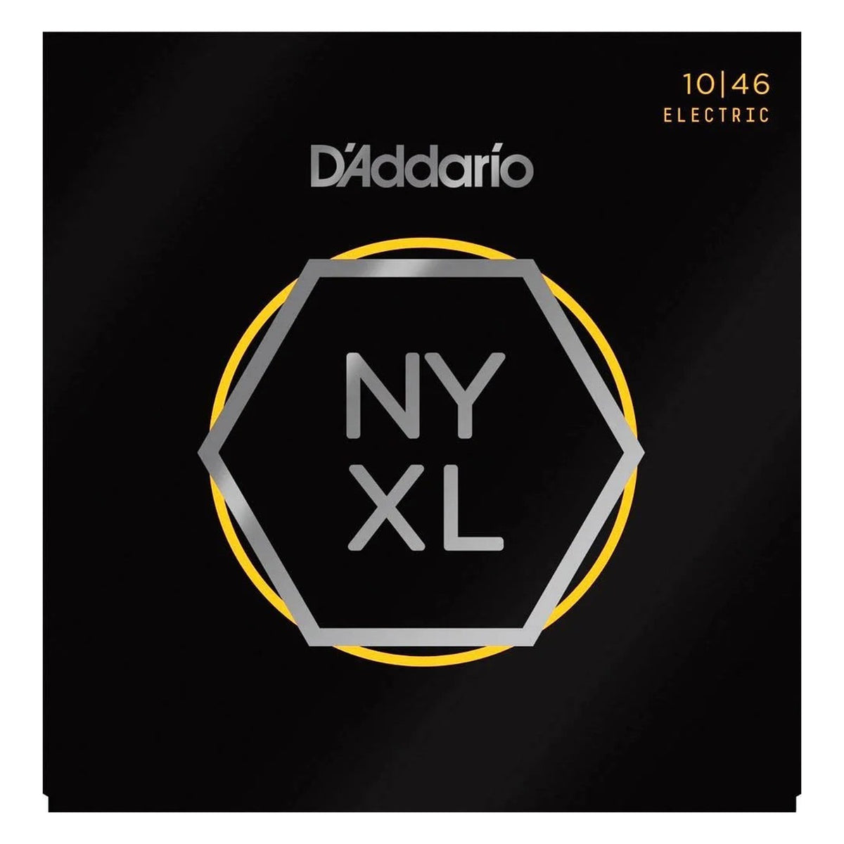 D'Addario NYXL1046 Nickel Wound Electric Guitar Strings Regular Light 10-46 on white background