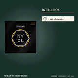 What is in the box with D'Addario NYXL1046 Nickel Wound Electric Guitar Strings Regular Light 10-46