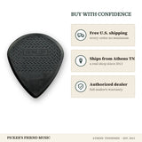 Free shipping and authorized dealer warranty for Dunlop Max-Grip Jazz III Carbon Fiber Guitar Picks 1.38mm 6-Pack