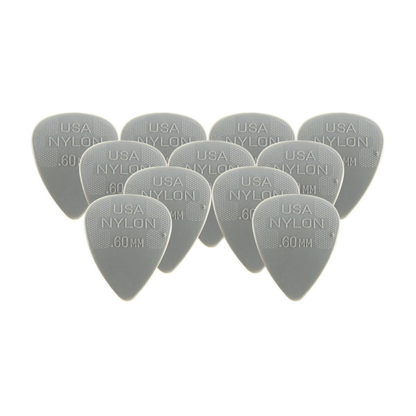 Dunlop Nylon Standard Guitar Picks .60mm Light Gray 12-Pack