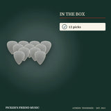 What is in the box with Dunlop Nylon Standard Guitar Picks .60mm Light Gray 12-Pack