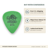 Free shipping and authorized dealer warranty for Dunlop Tortex Standard Guitar Picks .88mm Green 12-Pack