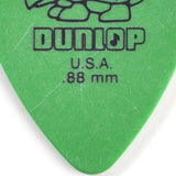Dunlop Tortex Standard Guitar Picks .88mm Green 12-Pack close-up detail