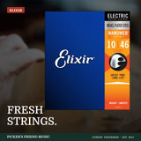 Elixir 12052 Nanoweb Nickel Plated Steel Electric Guitar Strings Light 10-46 from Picker's Friend Music in Athens Tennessee