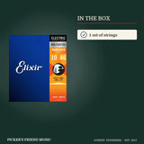 What is in the box with Elixir 12052 Nanoweb Nickel Plated Steel Electric Guitar Strings Light 10-46