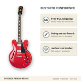 Free shipping and authorized dealer warranty for Epiphone 1962 ES-335 Reissue Electric Guitar Sixties Cherry