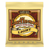 Ernie Ball 2004 Earthwood 80/20 Bronze Acoustic Guitar Strings Light 11-52 on white background
