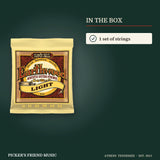 What is in the box with Ernie Ball 2004 Earthwood 80/20 Bronze Acoustic Guitar Strings Light 11-52