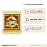 Free shipping and authorized dealer warranty for Ernie Ball 2004 Earthwood 80/20 Bronze Acoustic Guitar Strings Light 11-52