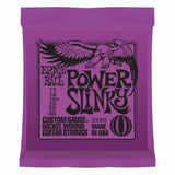 Ernie Ball 2220 Power Slinky Nickel Wound Electric Guitar Strings 11-48 on white background