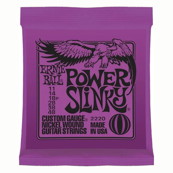 Ernie Ball 2220 Power Slinky Nickel Wound Electric Guitar Strings 11-48
