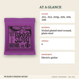 Ernie Ball 2220 Power Slinky Nickel Wound Electric Guitar Strings 11-48 at a glance gauges material strings instrument