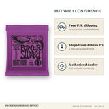 Free shipping and authorized dealer warranty for Ernie Ball 2220 Power Slinky Nickel Wound Electric Guitar Strings 11-48