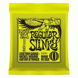 Ernie Ball 2221 Regular Slinky Nickel Wound Electric Guitar Strings 10-46 on white background