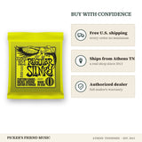 Free shipping and authorized dealer warranty for Ernie Ball 2221 Regular Slinky Nickel Wound Electric Guitar Strings 10-46