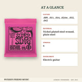 Ernie Ball 2223 Super Slinky Nickel Wound Electric Guitar Strings 9-42 at a glance gauges material strings instrument