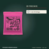 What is in the box with Ernie Ball 2223 Super Slinky Nickel Wound Electric Guitar Strings 9-42