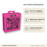 Free shipping and authorized dealer warranty for Ernie Ball 3223 Super Slinky Nickel Wound Electric Guitar Strings 9-42 3-Pack