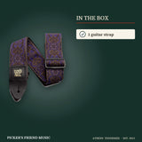 What is in the box with Ernie Ball Jacquard Guitar Strap Purple Paisley
