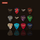 Fender 351 Shape Celluloid Medley Guitar Picks Medium 12-Pack studio shot
