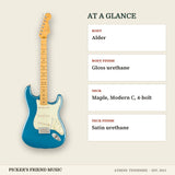 Fender American Professional Classic Stratocaster Faded Lake Placid Blue at a glance body body finish neck neck finish