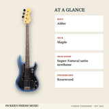 Fender American Professional II Precision Bass Guitar Dark Night at a glance body neck neck finish fingerboard