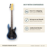 Free shipping and authorized dealer warranty for Fender American Professional II Precision Bass Guitar Dark Night