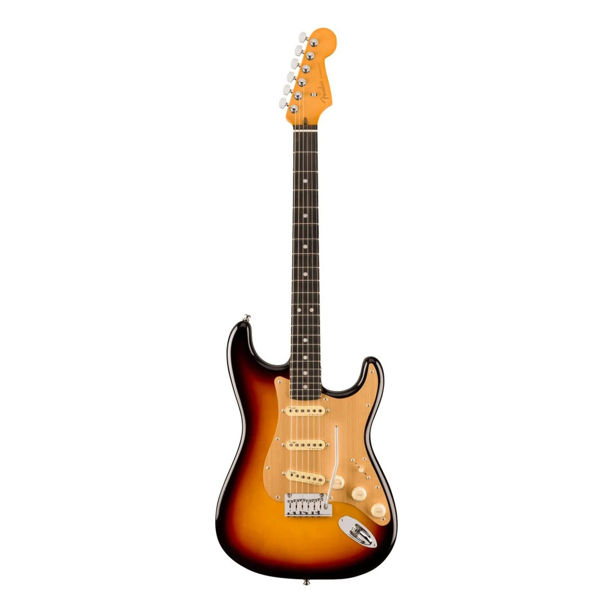 Fender American Ultra II Stratocaster Electric Guitar Ultraburst on white background