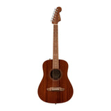 Fender California Standard Redondo Mini Acoustic Guitar Natural on white background