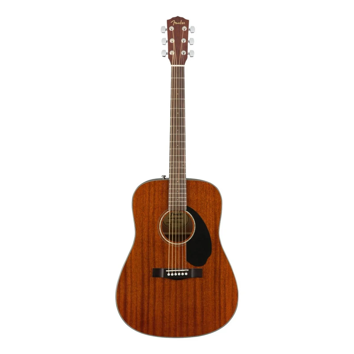Fender CD-60S Dreadnought Acoustic Guitar All-Mahogany on white background