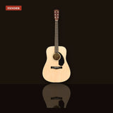 Fender CD-60S Dreadnought Acoustic Guitar Natural studio shot