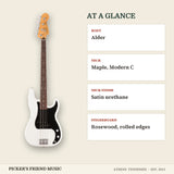 Fender Player II Precision Bass Guitar Polar White at a glance body neck neck finish fingerboard