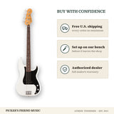 Free shipping and authorized dealer warranty for Fender Player II Precision Bass Guitar Polar White