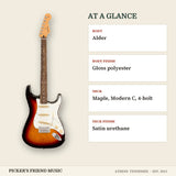 Fender Player II Stratocaster Electric Guitar 3-Color Sunburst at a glance body body finish neck neck finish