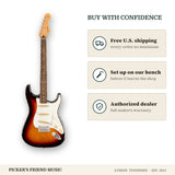 Free shipping and authorized dealer warranty for Fender Player II Stratocaster Electric Guitar 3-Color Sunburst