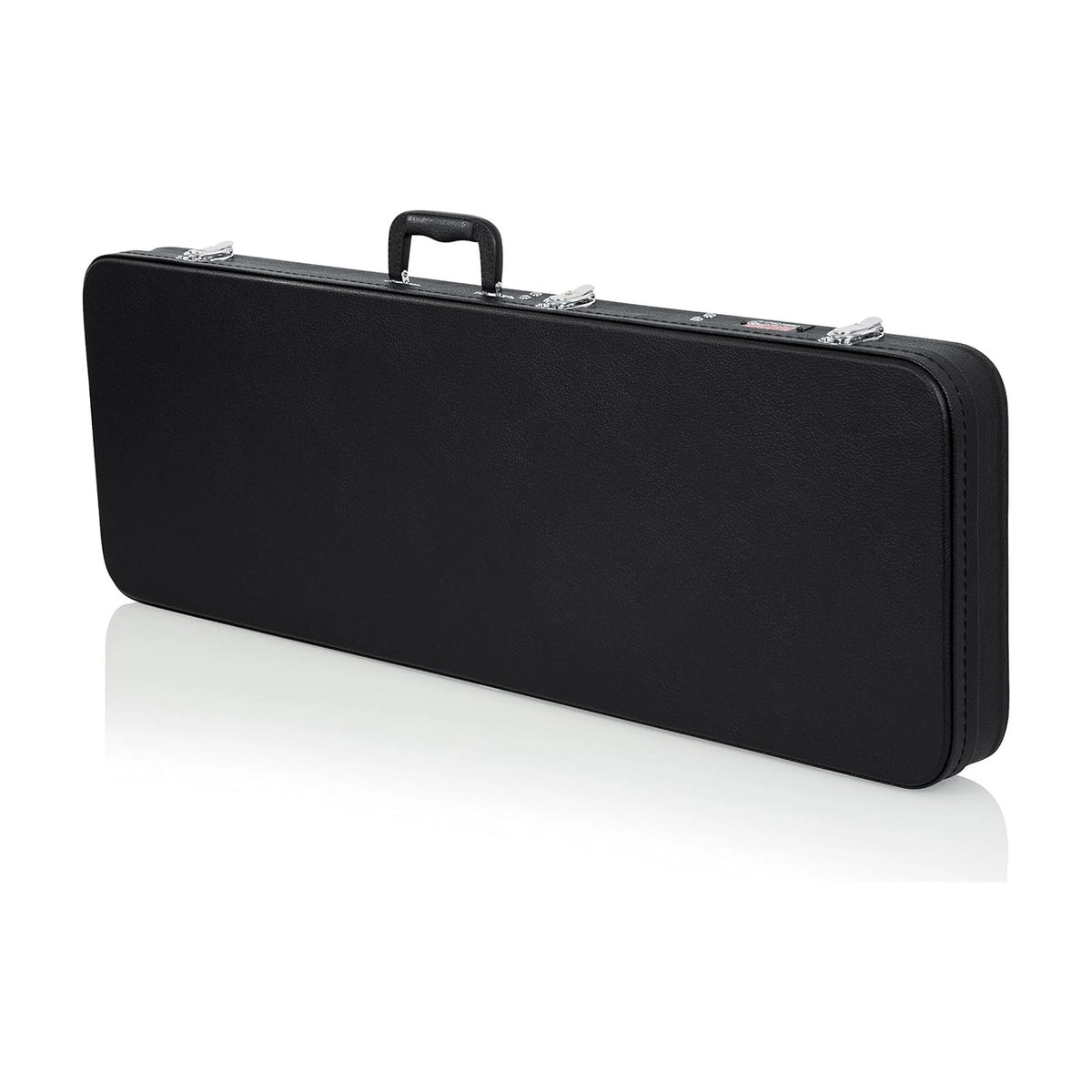 Gator GWE-ELEC Hardshell Wood Electric Guitar Case Black on white background