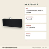 Gator GWE-EXTREME Hardshell Wood Case for Extreme Shaped Guitars Black at a glance fits construction exterior interior