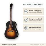 Free shipping and authorized dealer warranty for Gibson J-45 Special Acoustic-Electric Guitar Satin Vintage Sunburst